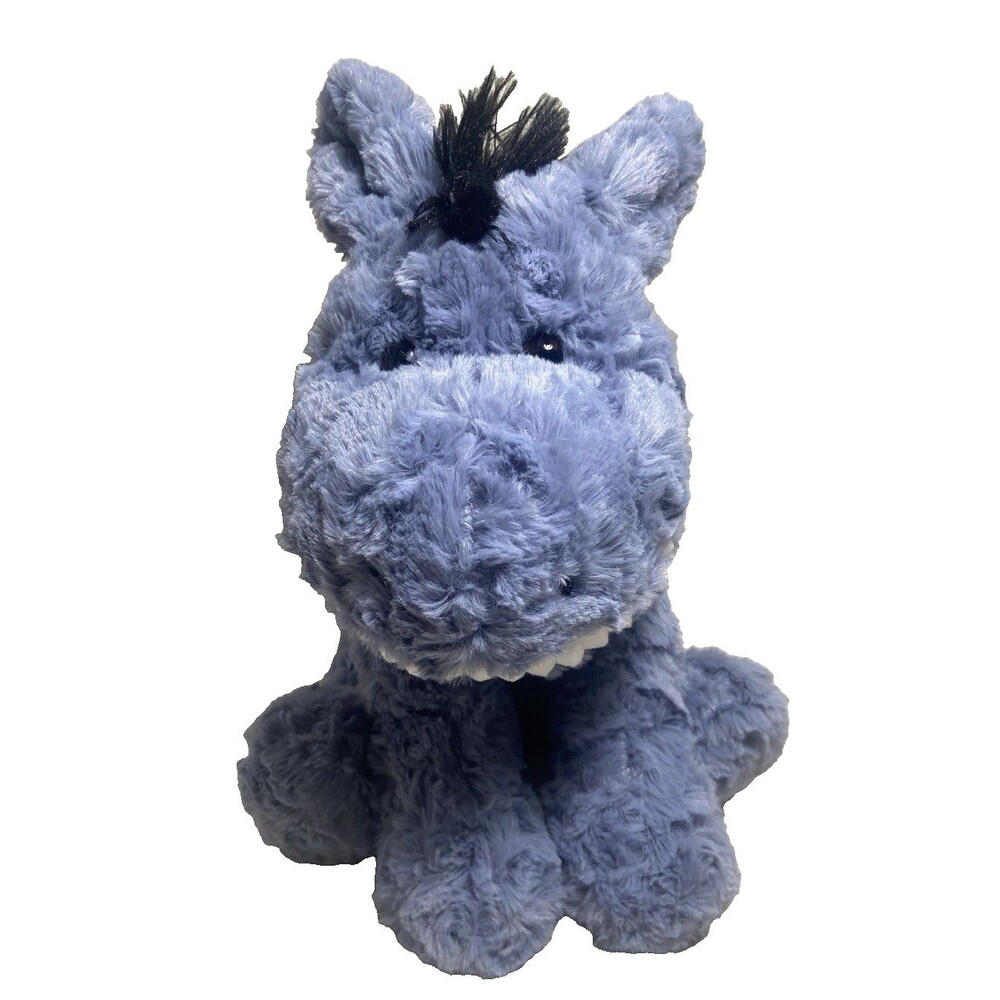 Walmart Smiling Donkey Plush 13 Inch Stuffed Animal blue Gray 2023